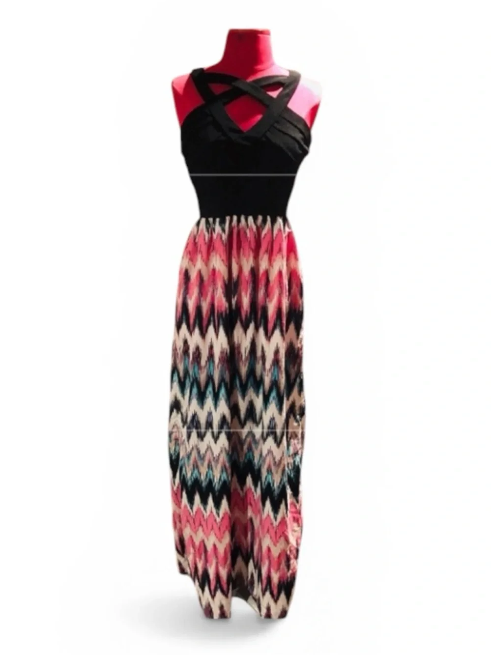 Cute summer festival, flowing maxi dress